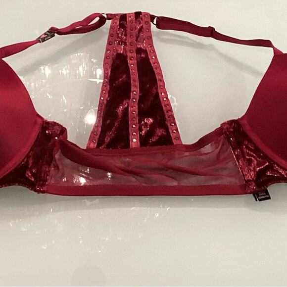 Victoria’s Secret Bra 32DDD That Hooks in the Front NWOT in Color Cranberry - Picture 7 of 8